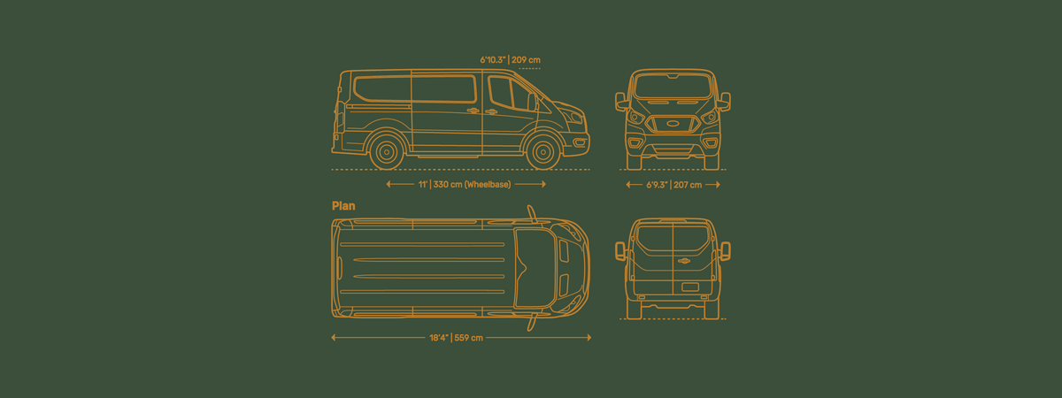 Ford Transit Low Roof 130 blueprint