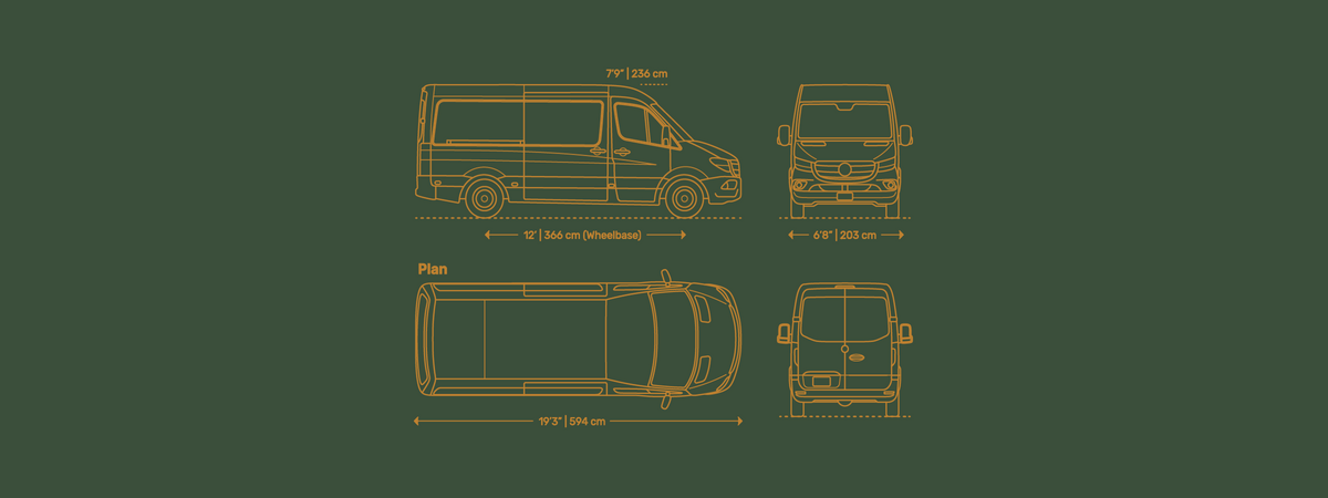 Mercedes Sprinter 144 blueprint