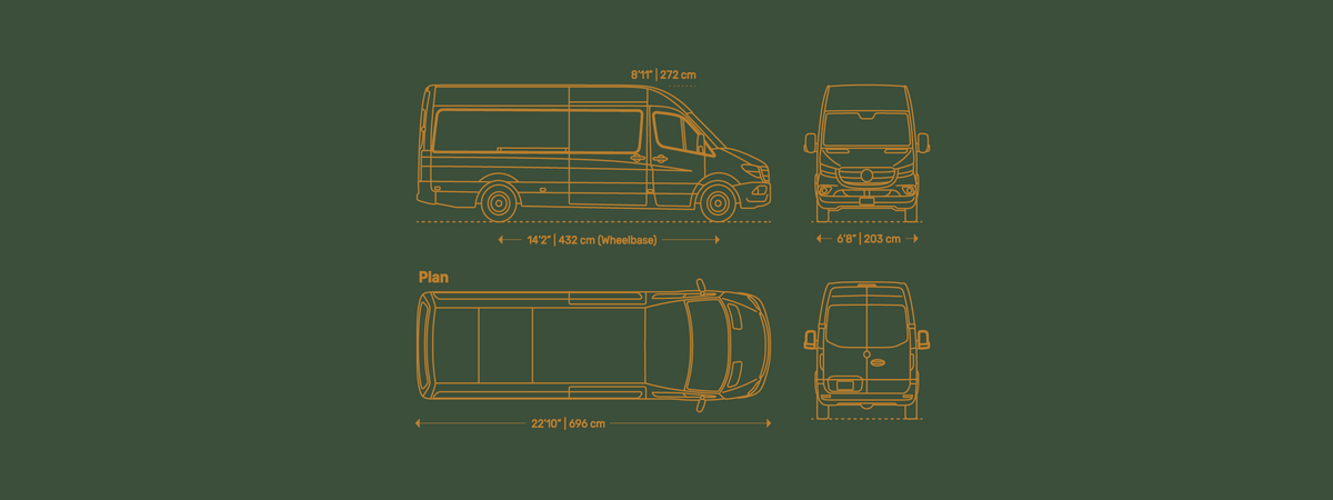 Mercedes Sprinter 170 blueprint