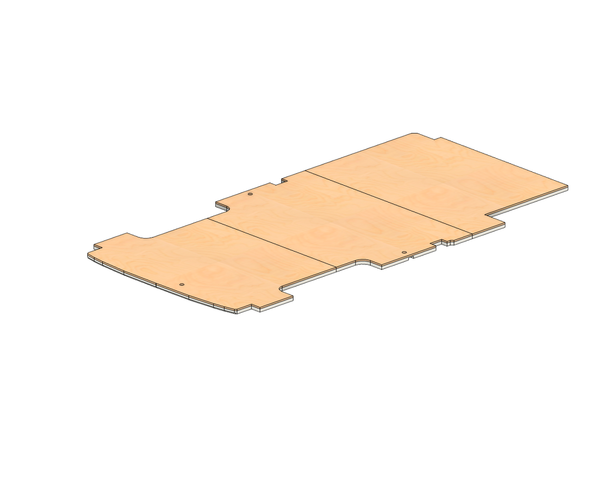 Ford Transit 148 insulated subfloor