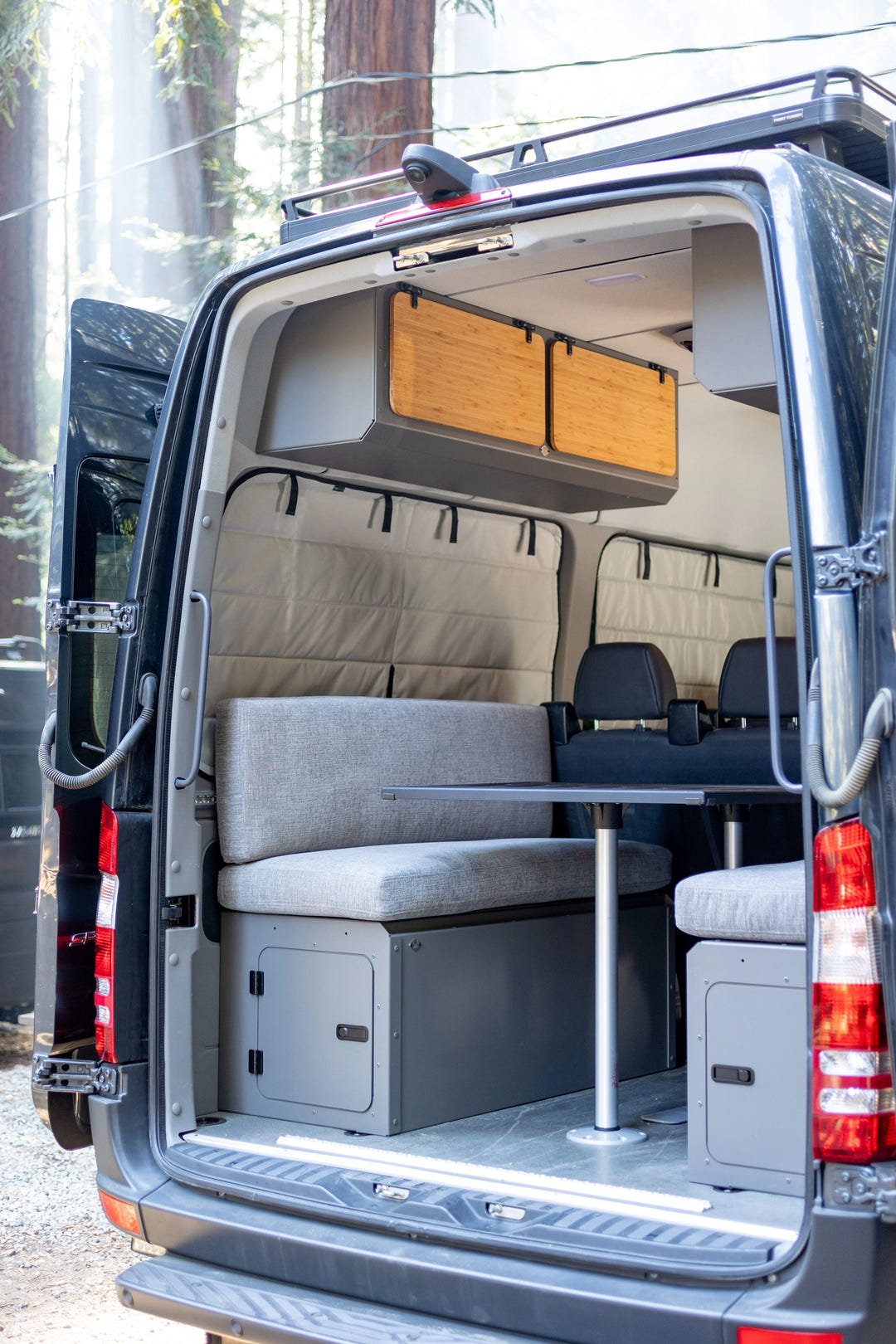 Mercedes Sprinter Stealth Passenger Van Rear Qtr Window Covers - AVC RIG