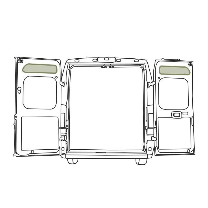 Ram Promaster Upper Rear Door Storage Panels (Pair) - AVC RIG