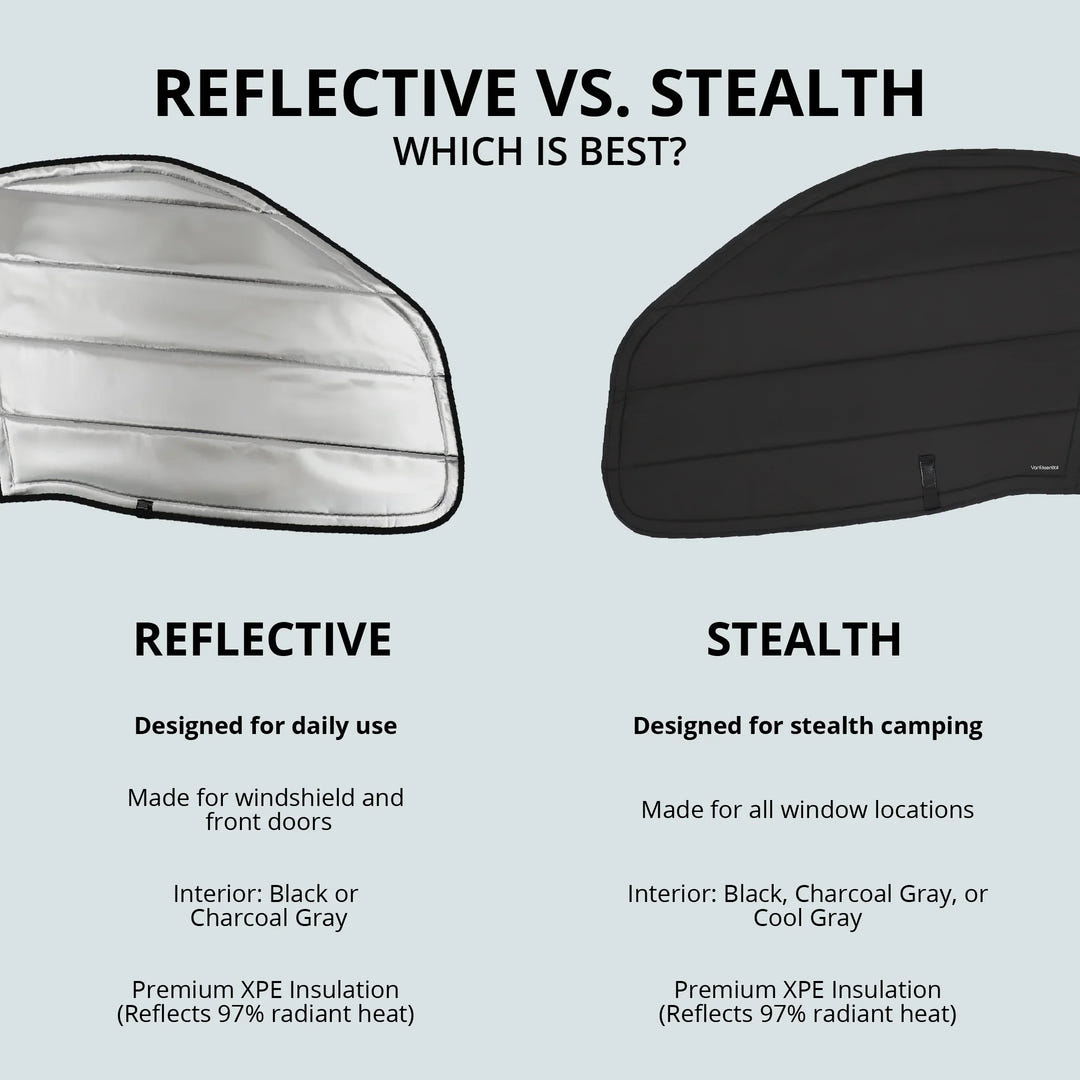 Ram Promaster Reflective Front Door Window Covers (Pair) - AVC RIG