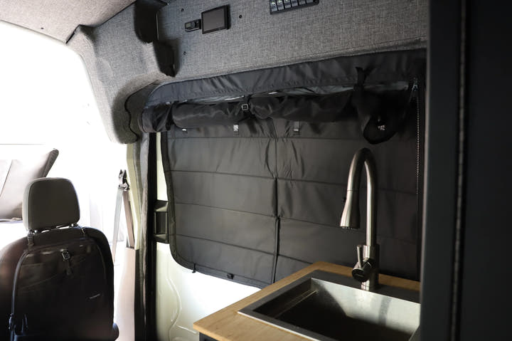 Ford Transit Stealth Sliding Door Window Cover - AVC RIG