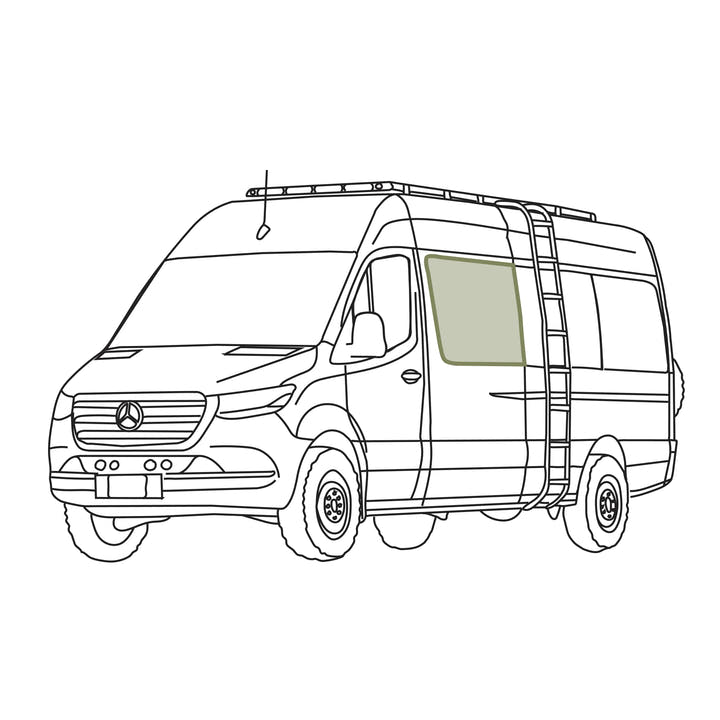 Mercedes Sprinter Stealth Crew Window Cover - AVC RIG