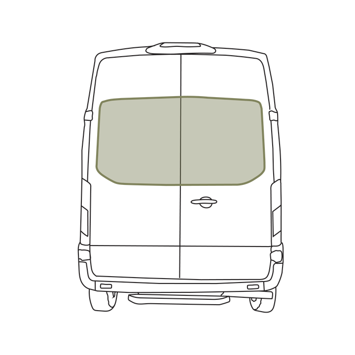 Ford Transit Stealth Rear Door Window Covers (Pair)