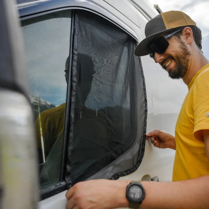 Ford Transit Bug Screen - Front Door (Pair) - AVC RIG