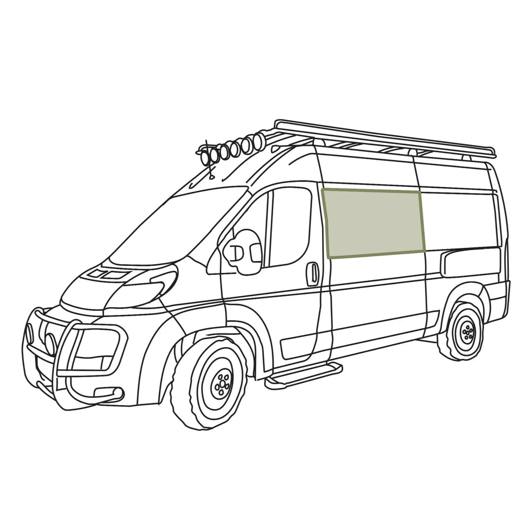Ram Promaster Stealth Crew Window Cover - AVC RIG