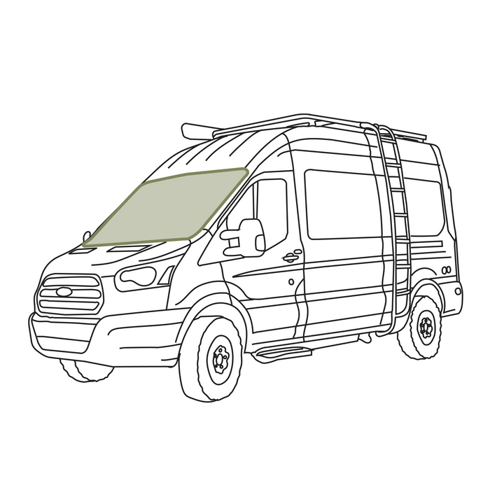 Ford Transit Stealth Front Windshield Cover - AVC RIG