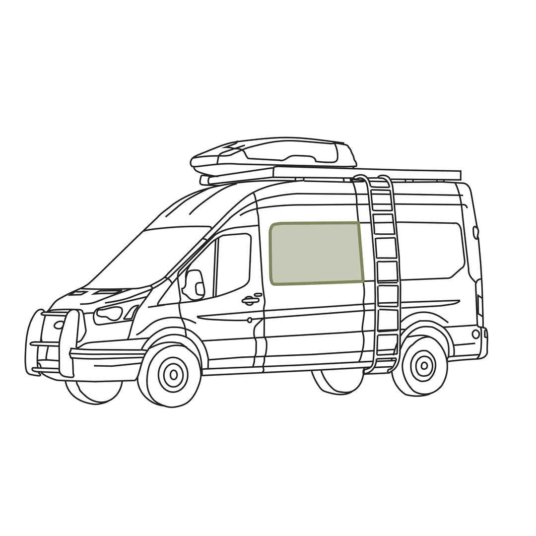 Ford Transit Stealth Crew Window Cover - AVC RIG