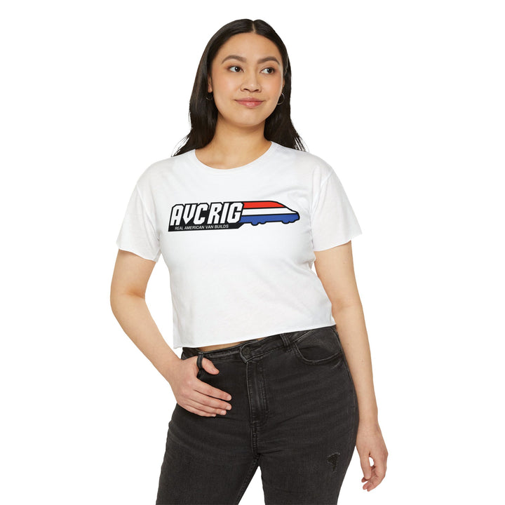 AVC RIG "Real American Van Builds" Tee - Cropped Edition