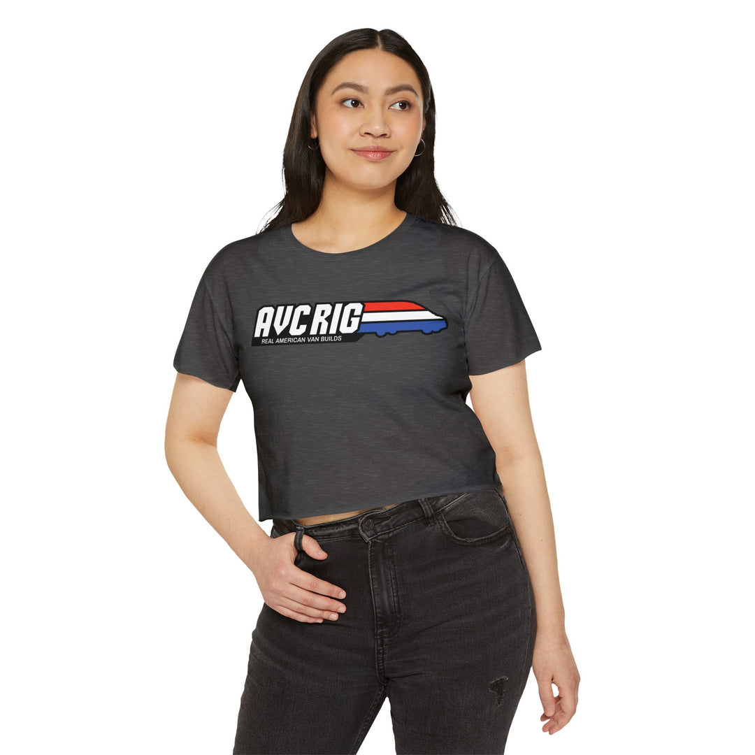 AVC RIG "Real American Van Builds" Tee - Cropped Edition