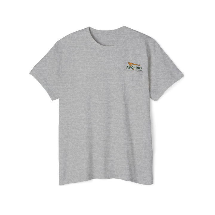 Getting out pocket tee.