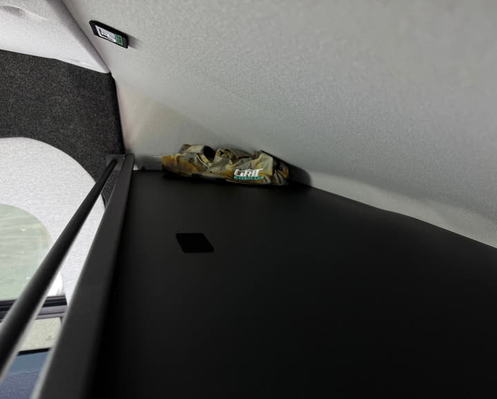 Ford Transit Headliner Shelf with Curtain Rod - AVC RIG