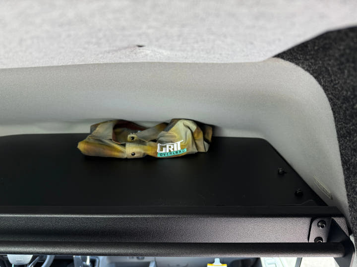 Ford Transit Headliner Shelf with Curtain Rod - AVC RIG