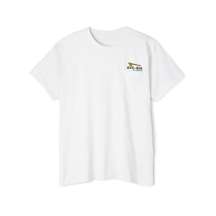 Getting out pocket tee.