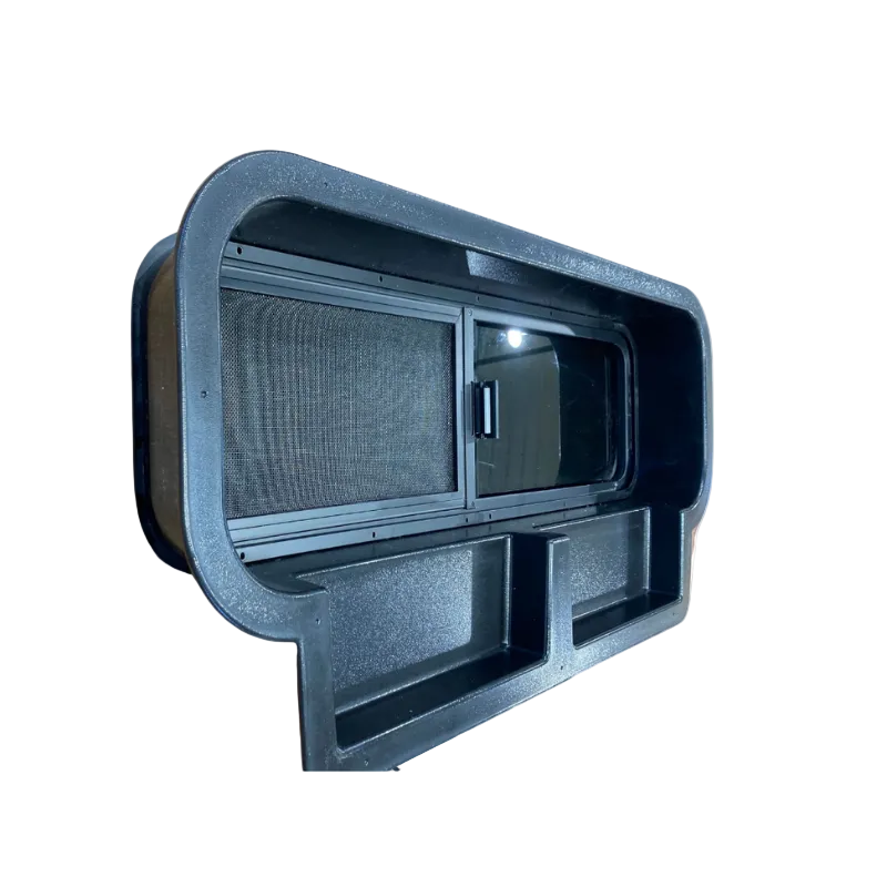 Mercedes Sprinter 10x33 Bunk Window Trim Ring with Storage Cubbies