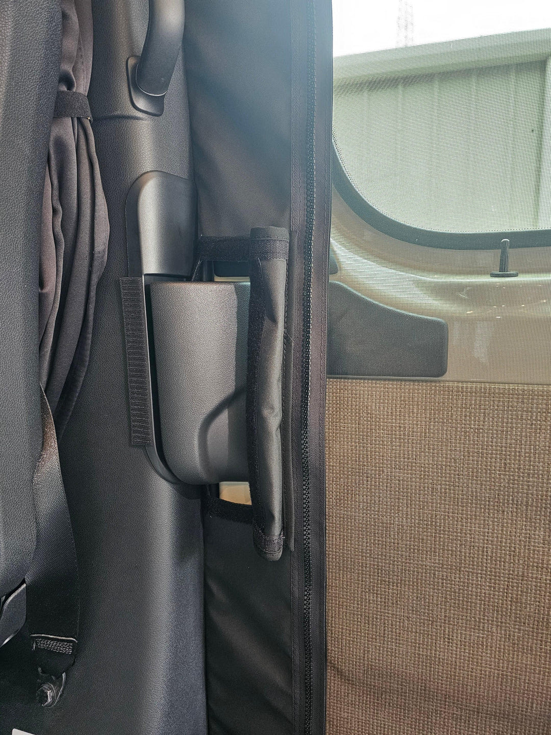 2025+ Mercedes Sprinter Side Sliding Door Insect Screen with New Door Latch - AVC RIG
