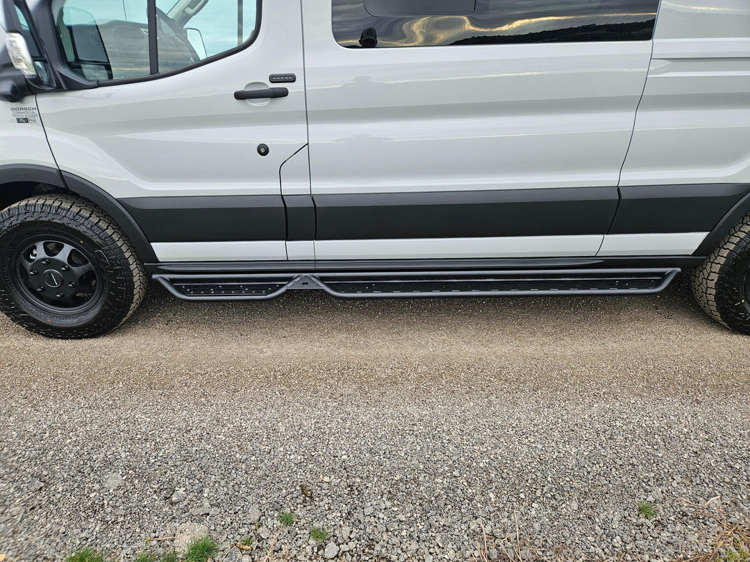 Rover Vans Side Steps for Ford Transit - AVC RIG