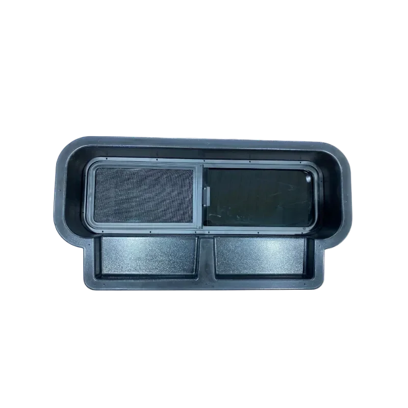 Ford Transit 10x33 Bunk Window Trim Ring with Storage Cubbies - AVC RIG