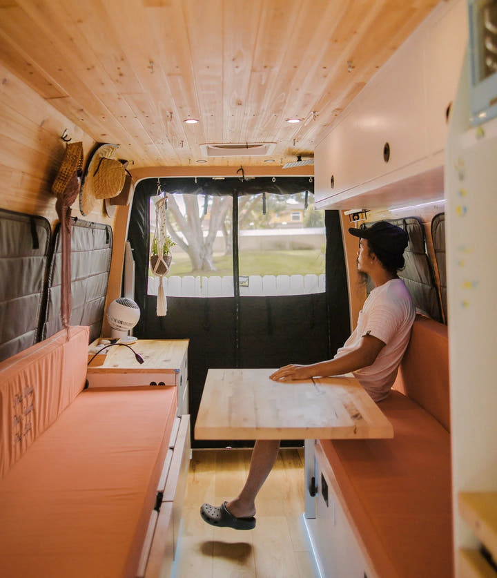 Mercedes Sprinter Stealth Passenger Van Rear Qtr Window Covers - AVC RIG