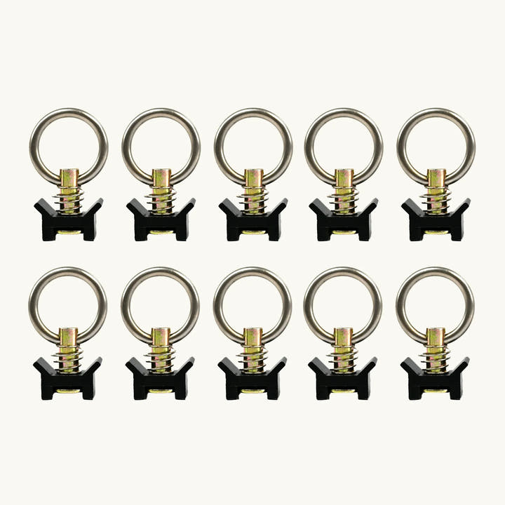 Venture L-Track Adjustable Tie Down Ring (10 Pack)