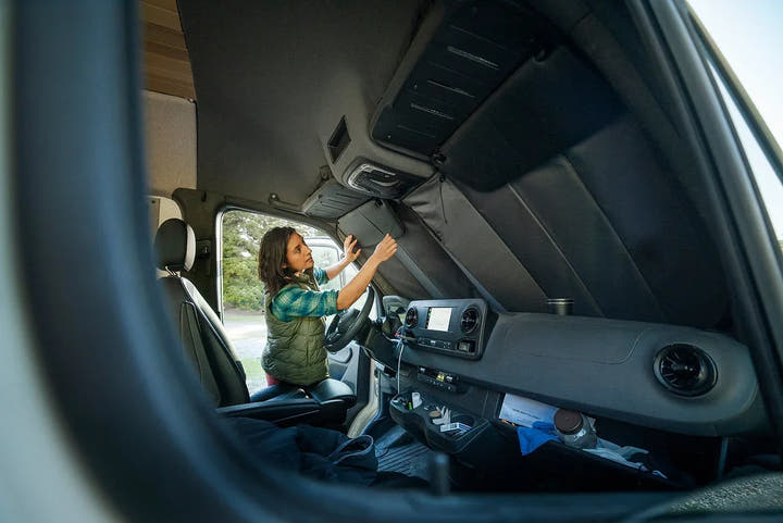 Mercedes Sprinter Reflective Front Windshield Cover - AVC RIG
