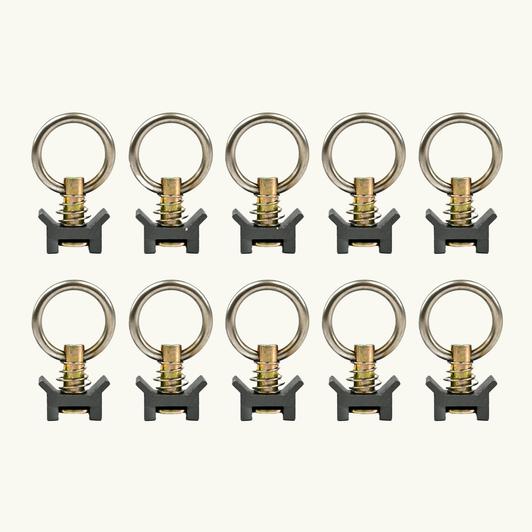 Venture L-Track Adjustable Single Stud with Stainless Steel Ring (10 Pack)
