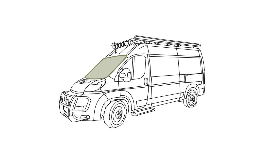 Ram Promaster Reflective Front Windshield Cover - AVC RIG