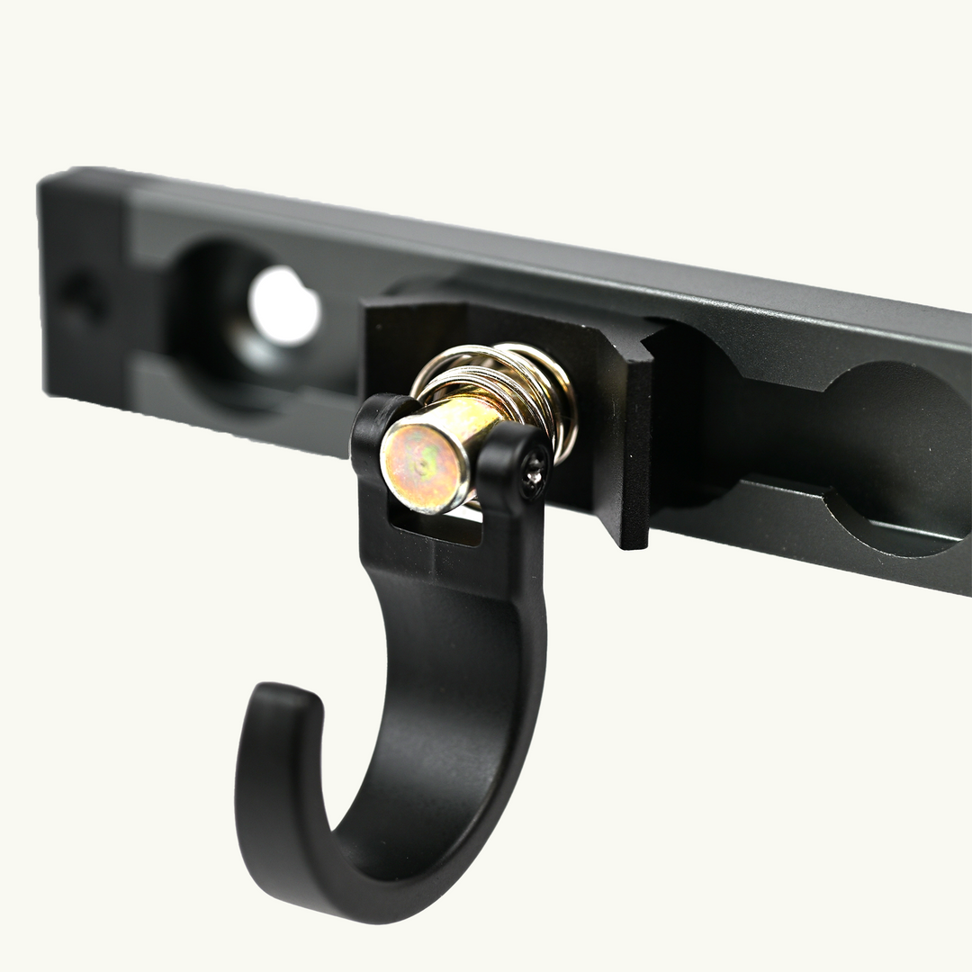 Venture L-Track Spring Loaded Single Stud with Hook (2 Pack)
