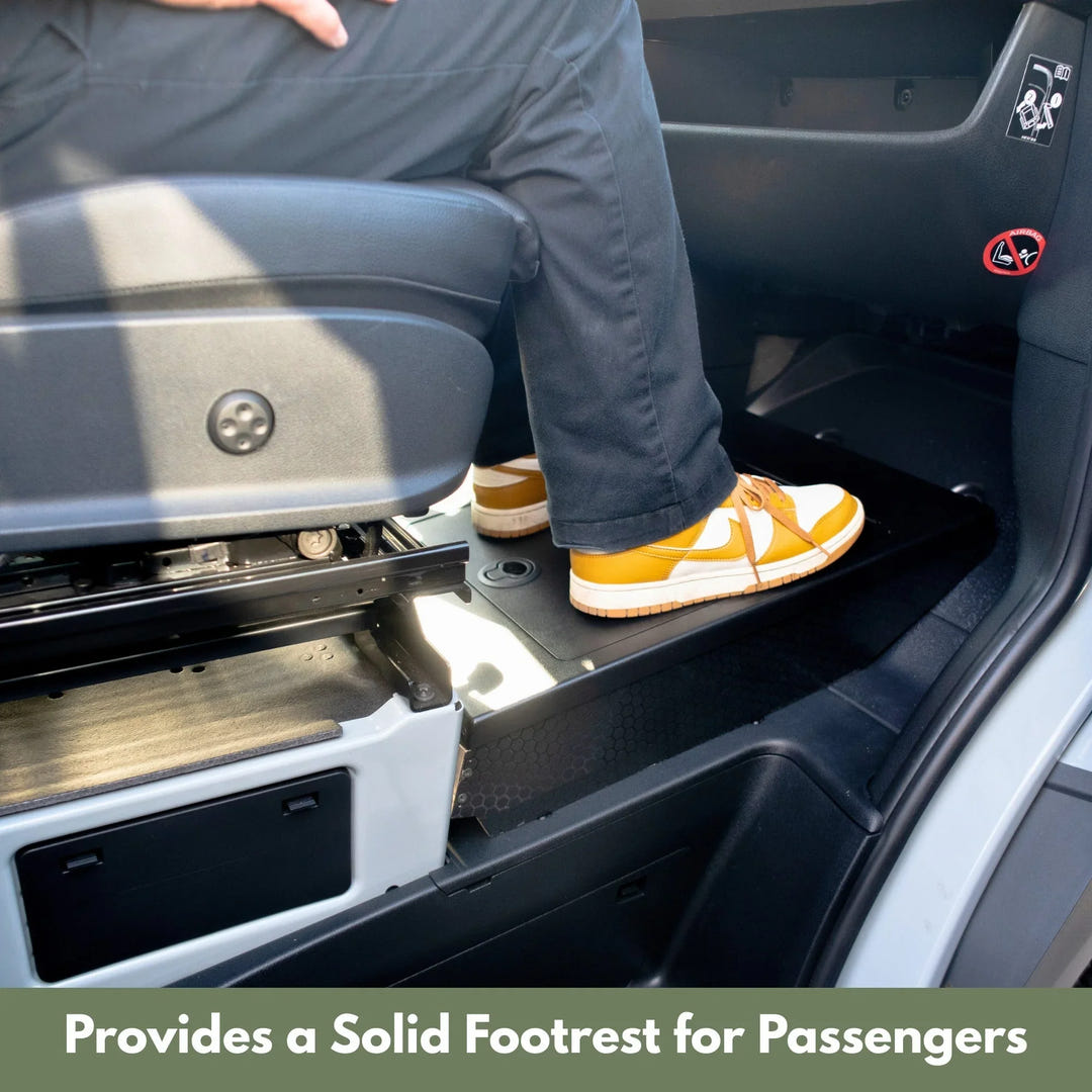 Sprinter Footrest Storage - AVC RIG