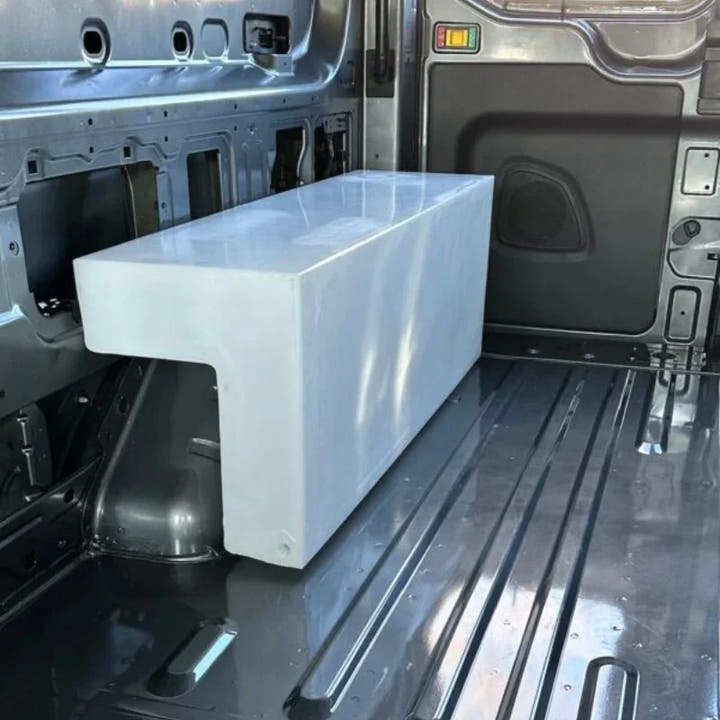 24-Gallon Ford Transit Wheel Well Water Tank - Right (TR-R-24) - AVC RIG