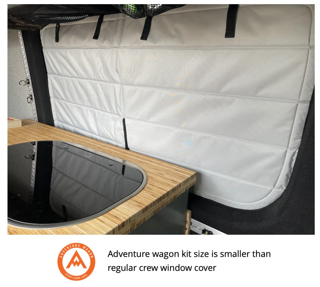 Mercedes Sprinter Stealth Crew Window Cover - AVC RIG