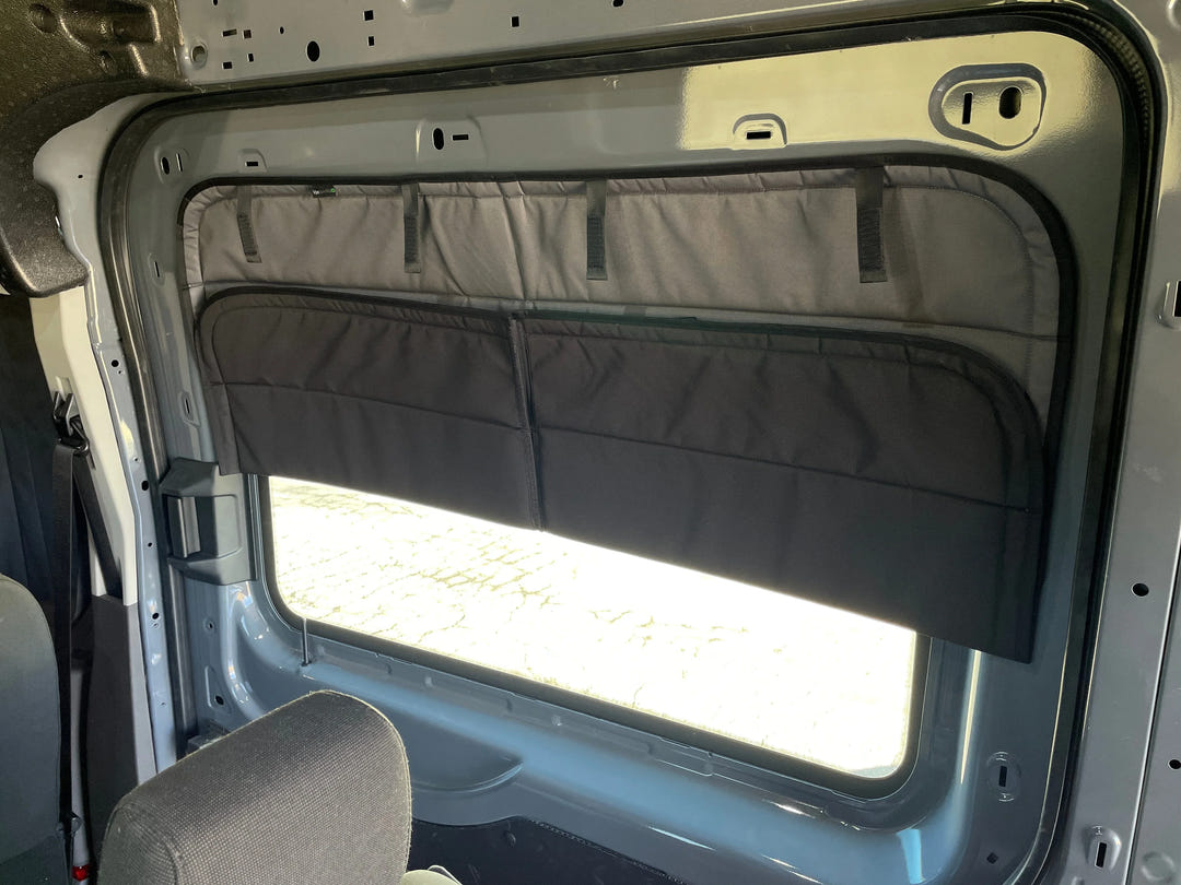Ford Transit Stealth Sliding Door Window Cover - AVC RIG