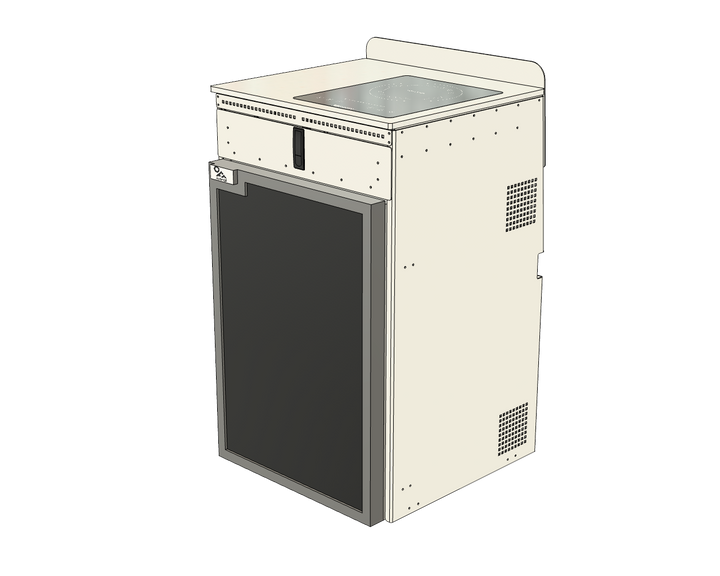 Aluminum Fridge Cabinet