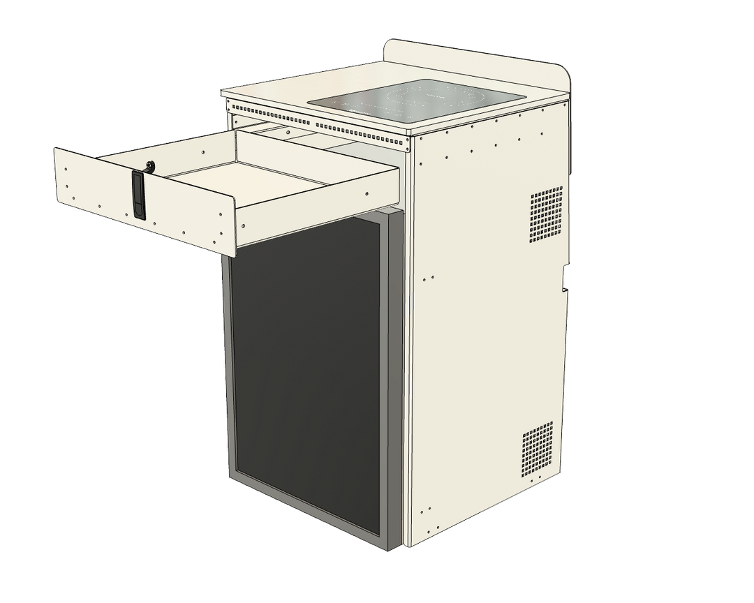 Aluminum Fridge Cabinet