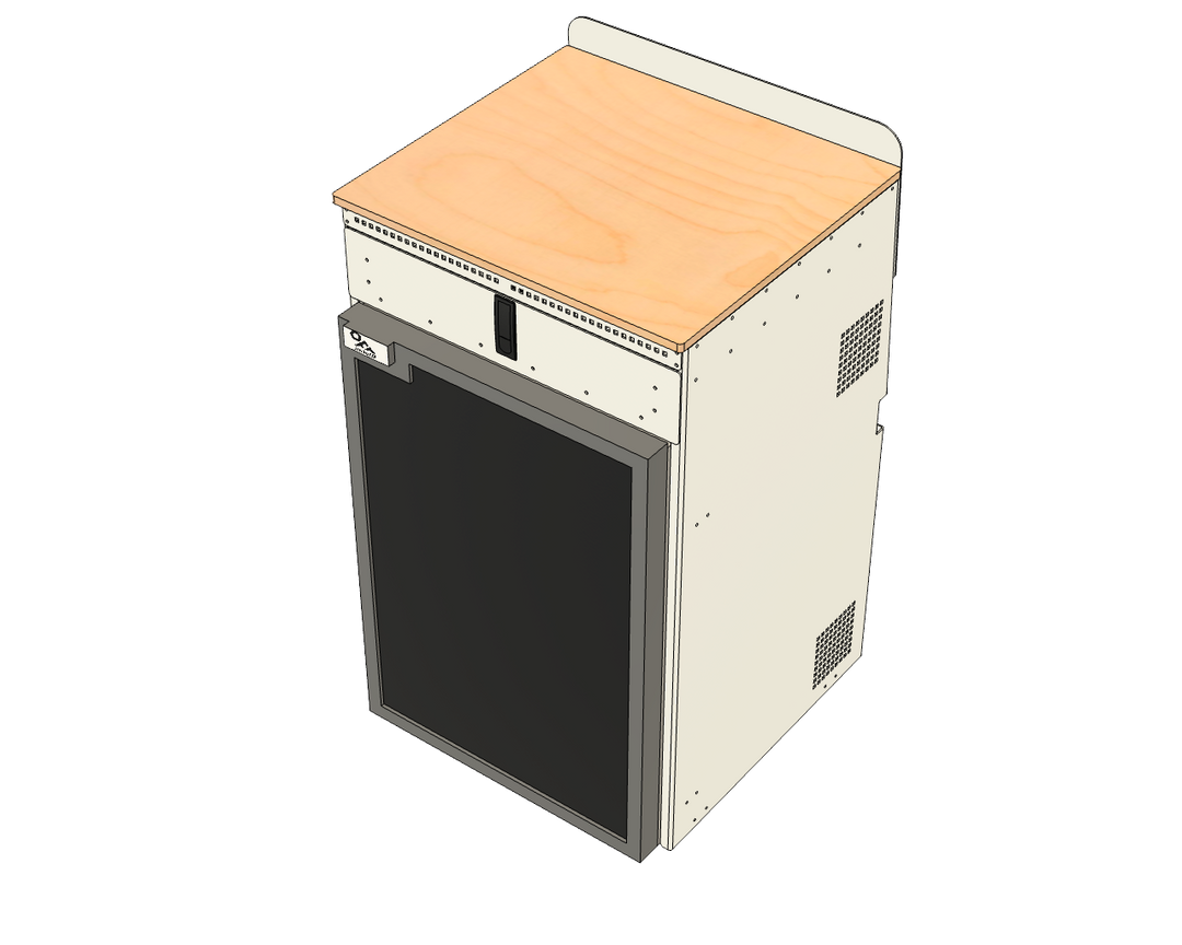 Aluminum Fridge Cabinet