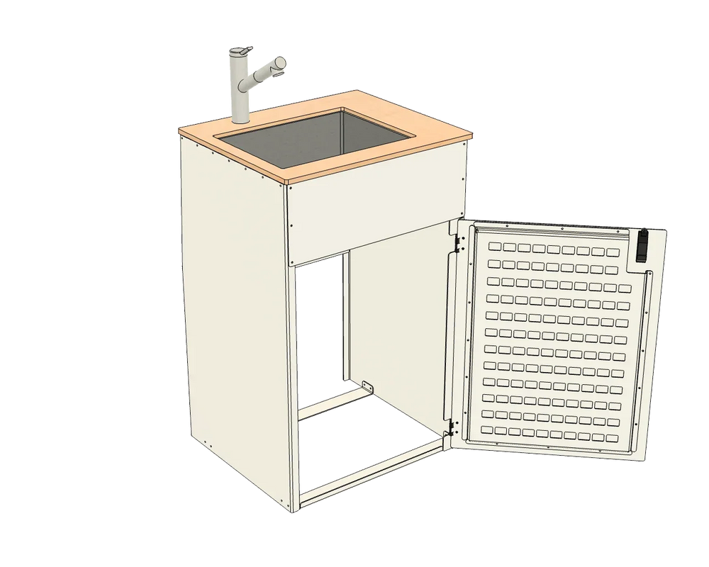 Aluminum Sink Cabinet - AVC RIG