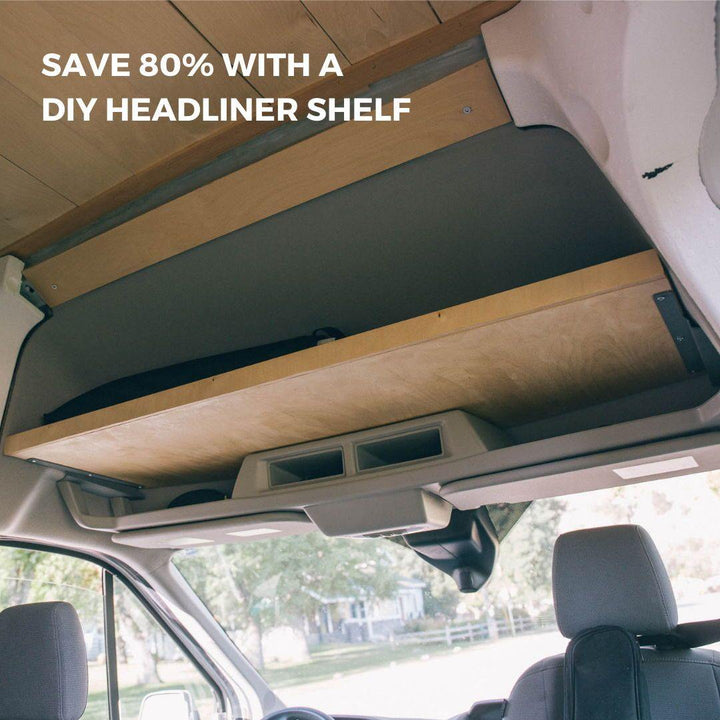 Ford Transit Headliner Shelf DIY Kit