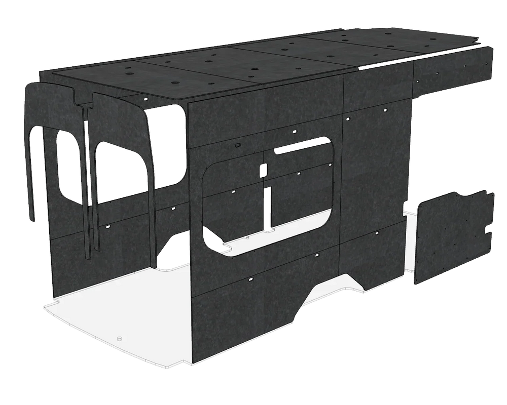 Ford Transit 148 EXT Felt Wall Kit - AVC RIG