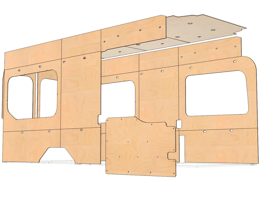 Ford Transit 148 EXT Wood Wall Kit