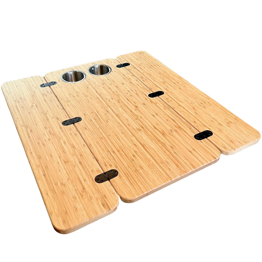 The Elite Bamboo Table 3/4" Thick For Camper Vans and RVs - AVC RIG