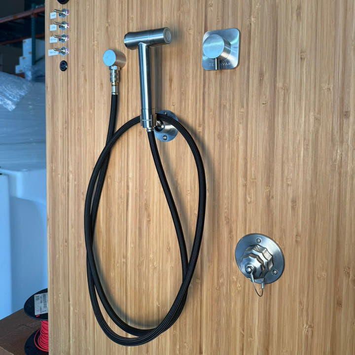 Stainless Steel RV and Marine Shower Port System