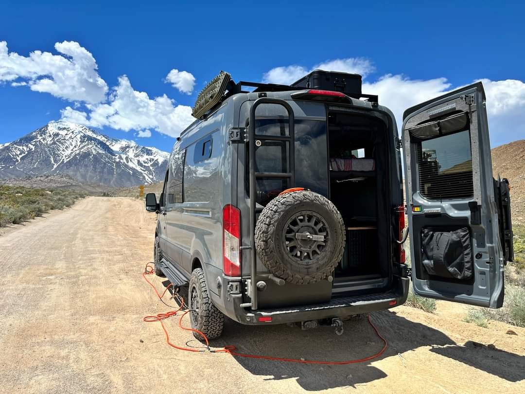 Rover Vans Tire Carrier Ladder Combo