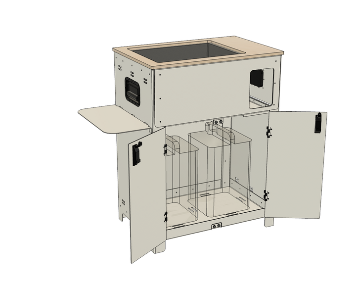 Fountain of Use Portable Sink Cabinet
