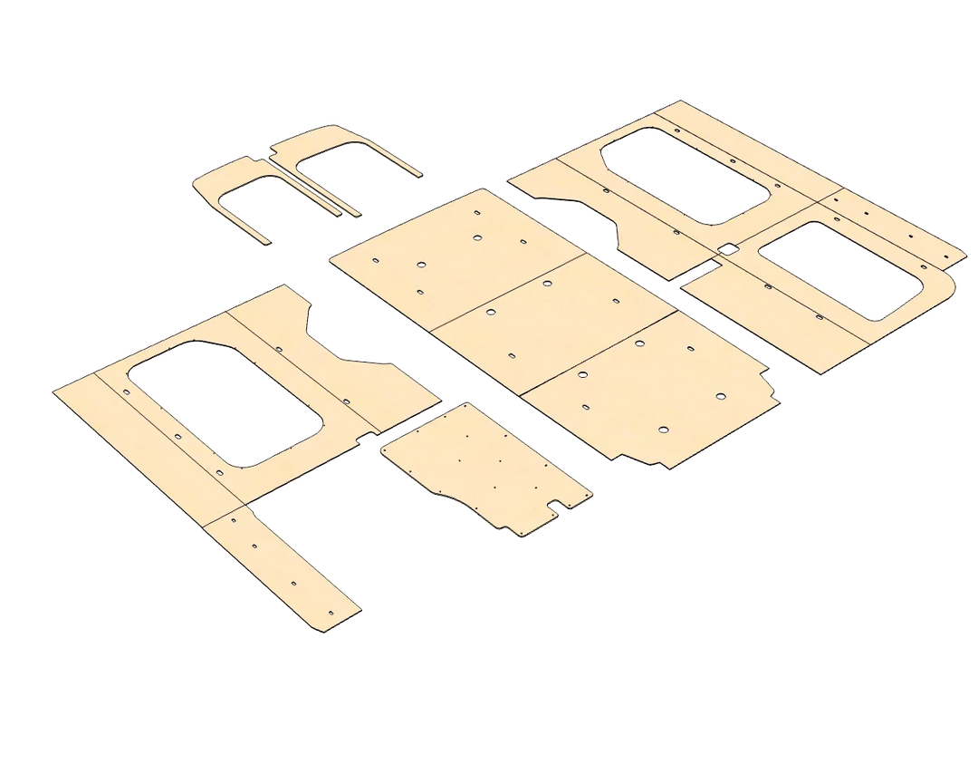 Ford Transit High Roof 148 Felt Wall Kit For Go Code Trim - AVC RIG