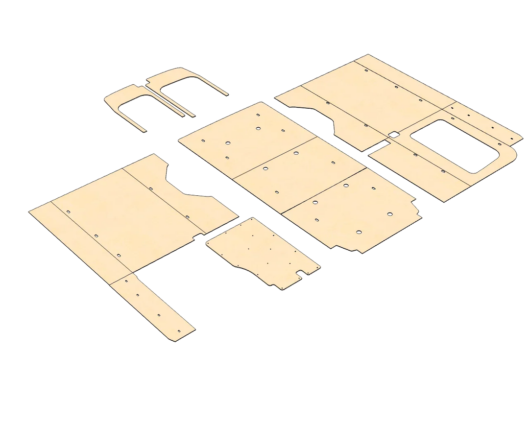 Ford Transit High Roof 148 Felt Wall Kit For Go Code Trim - AVC RIG
