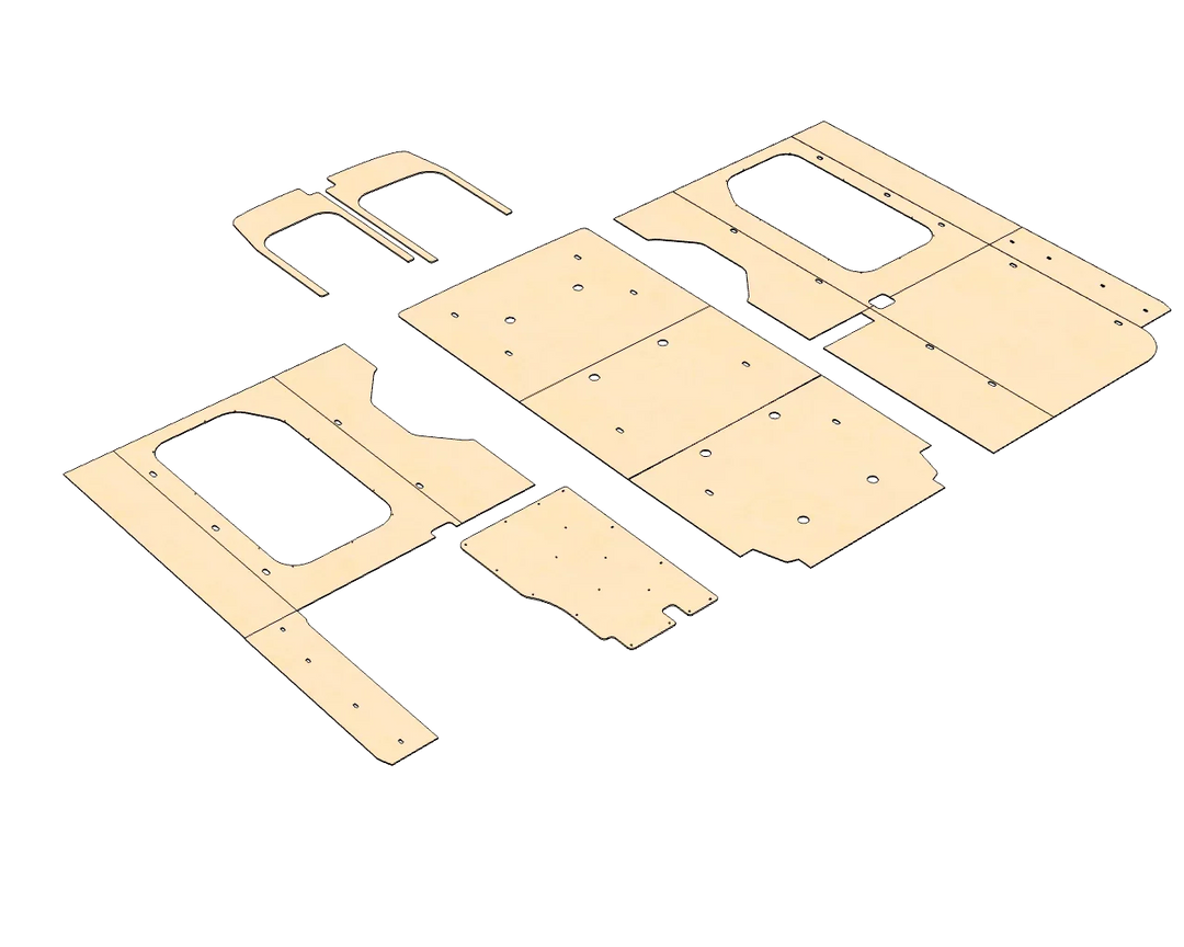 Ford Transit High Roof 148 Felt Wall Kit For Go Code Trim - AVC RIG