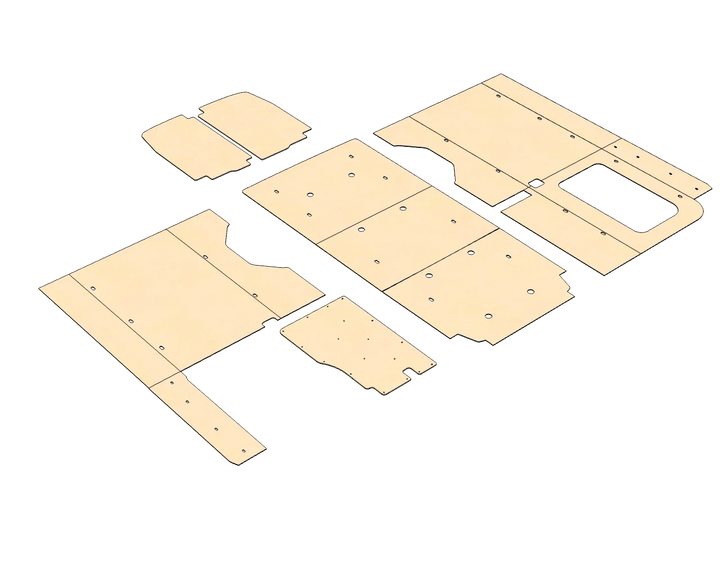 Ford Transit High Roof 148 Felt Wall Kit For Go Code Trim - AVC RIG