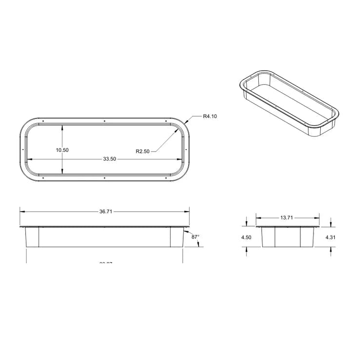 Promaster Custom Rear Half-Slider Window Trim Ring - AVC RIG